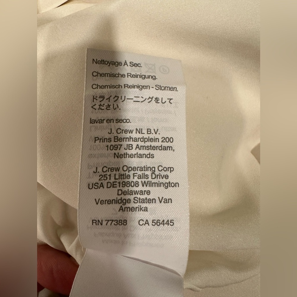 J.Crew Cream 100% Wool Mini Skirt Size 0 Off-White Career Classic Preppy - Picture 8 of 8